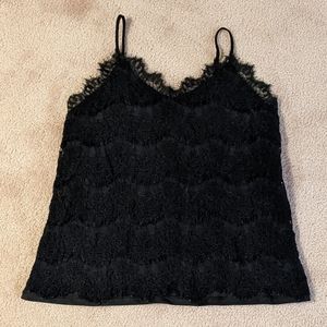 🚩2 for $15- Monteau Black Lace Camisole